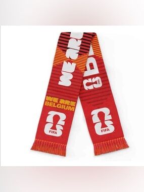 We Are Belgium FIFA World Cup Red & Yellow Scarf